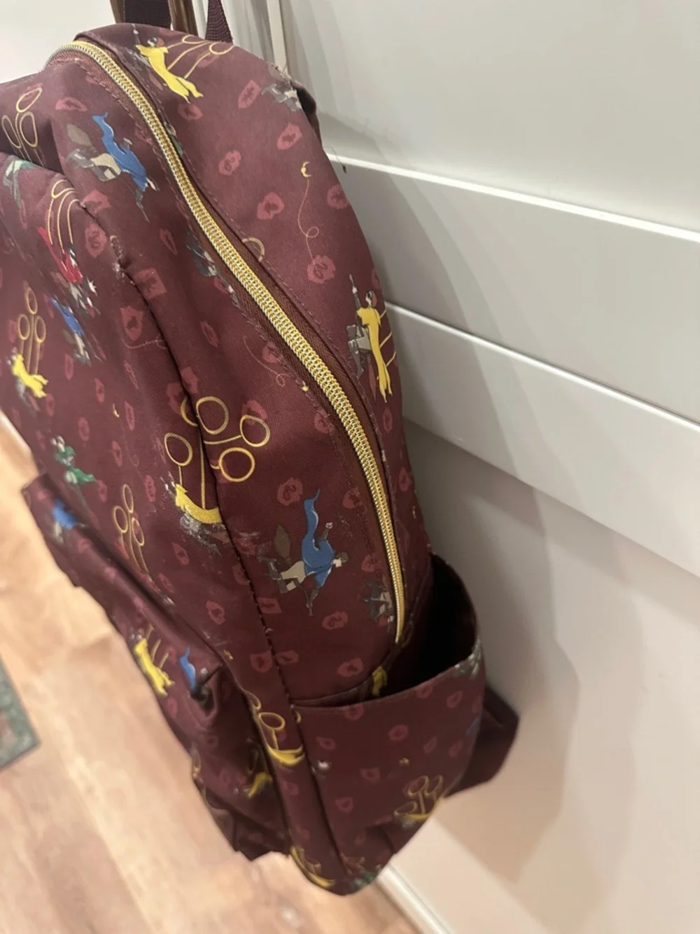 Loungefly Maroon Harry Potter Quidditch Kids Backpack- see pics